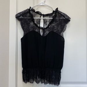Beautiful Lace Black Blouse From Express